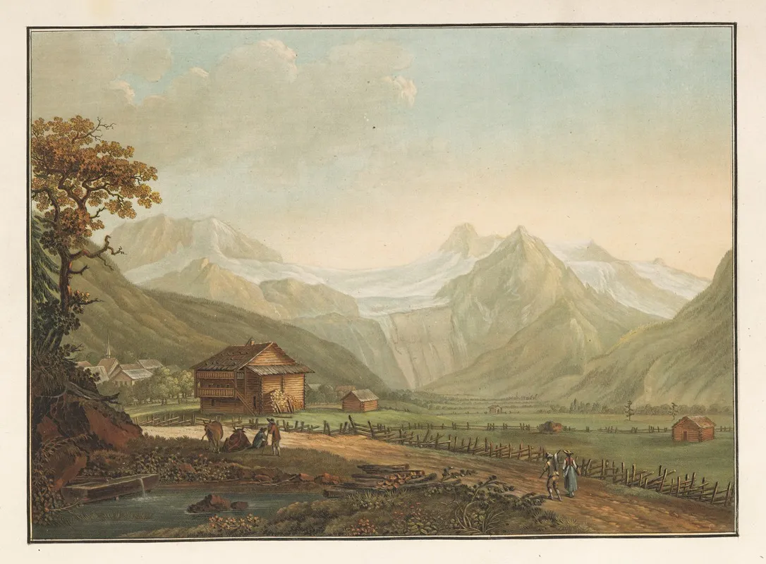 Vallon De Lenk Et Glacier Du Ratzliberg Dans Le Simmenthal