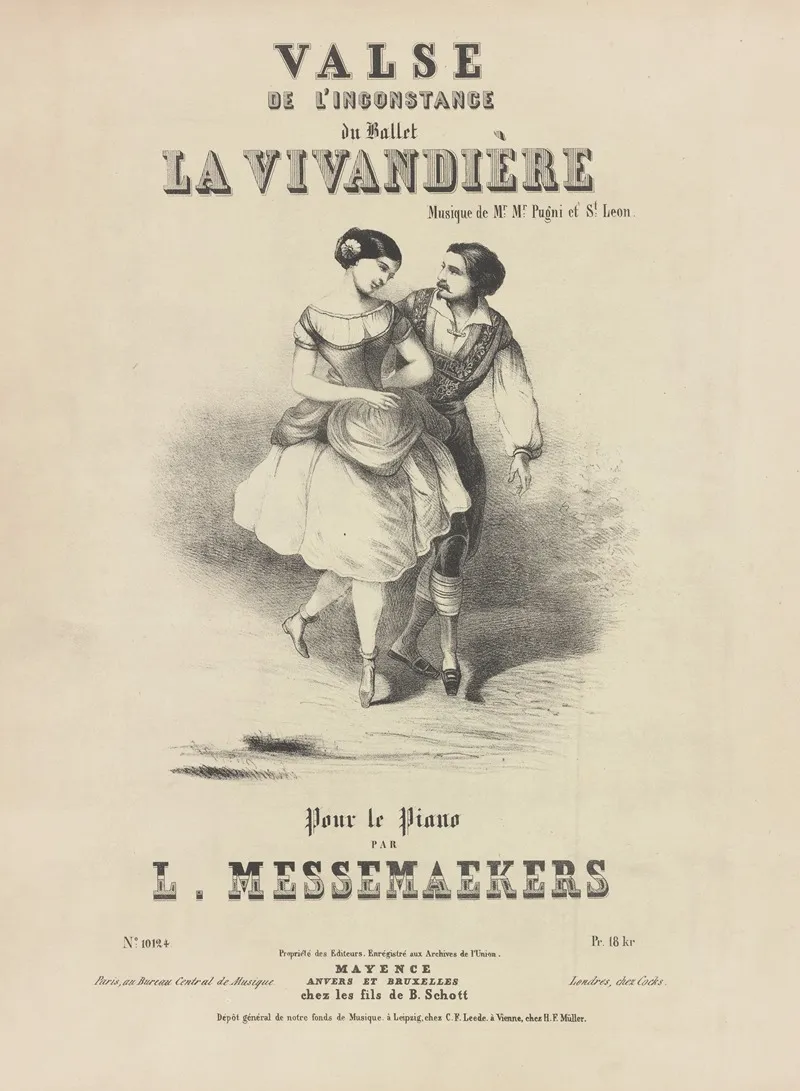 Valse De Linconstance Du Ballet La Vivandiere Wall Art by B. Schott's Söhne - High-Resolution Digital Print