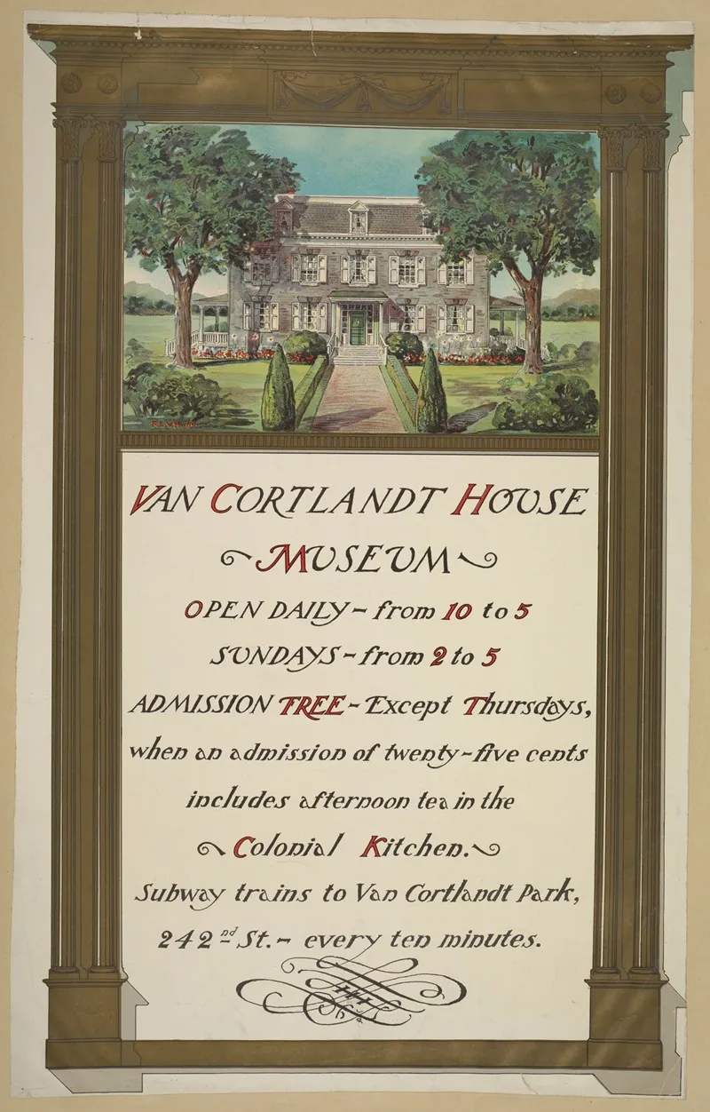 Van Cortland House Museum Wall Art by Anonymous - High-Resolution Digital Print