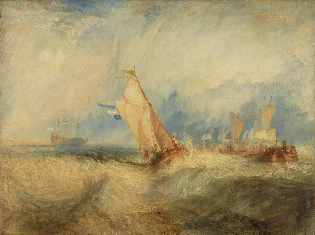 Van Tromp Going About To Please His Masters Wall Art by Joseph Mallord William Turner - High-Resolution Digital Print