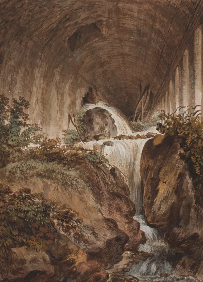 Vandfald Under Muret Hvaelving Wall Art by Jens Petersen Lund - High-Resolution Digital Print