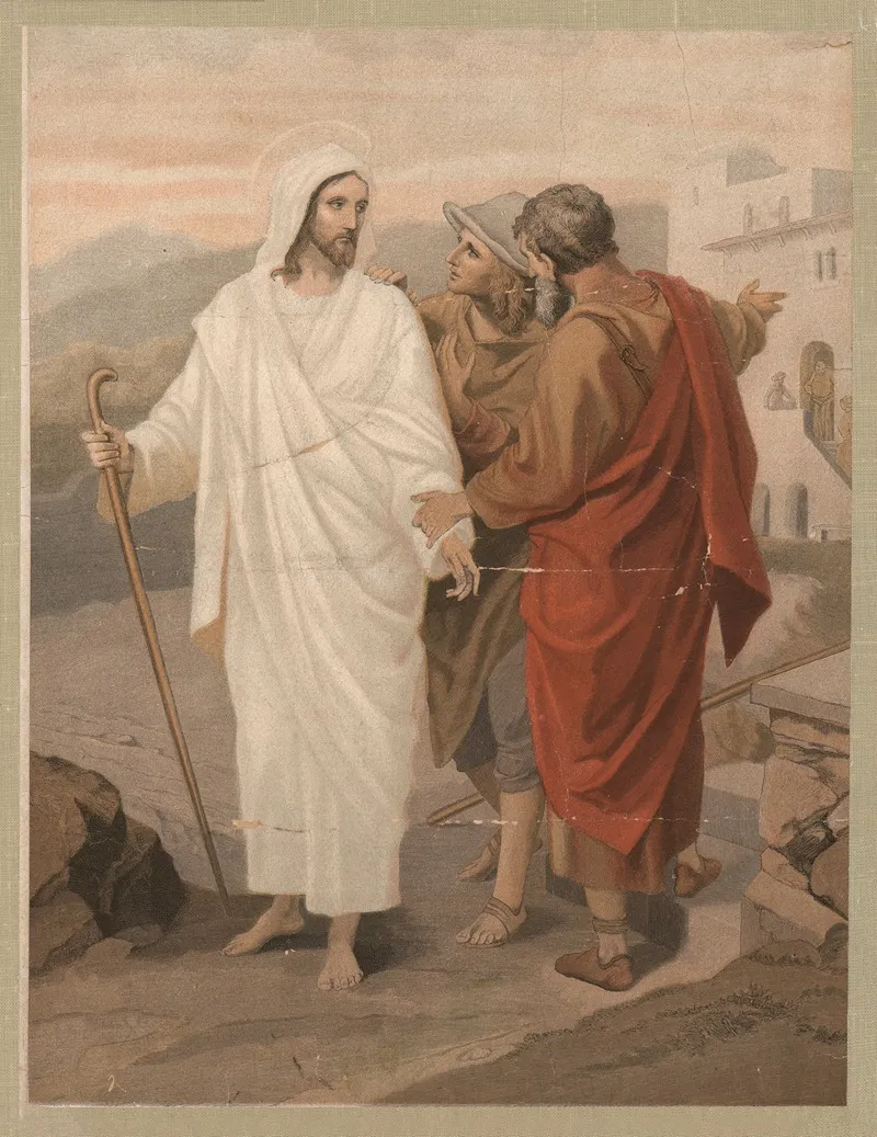 Vandringen Til Emmaus Wall Art by Aller - High-Resolution Digital Print