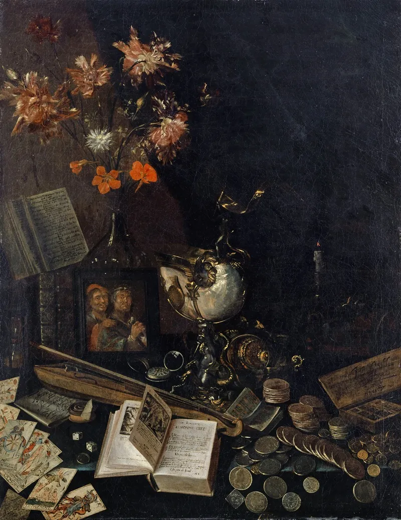Vanitas Still Life 11 Wall Art by Johann Rudolf Loutherburg - High-Resolution Digital Print