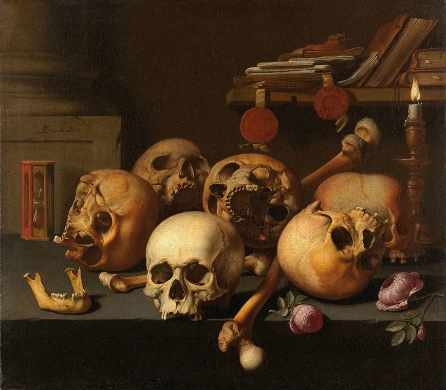 Vanitas Still Life 19 Wall Art by Aelbert Jansz. van der Schoor - High-Resolution Digital Print