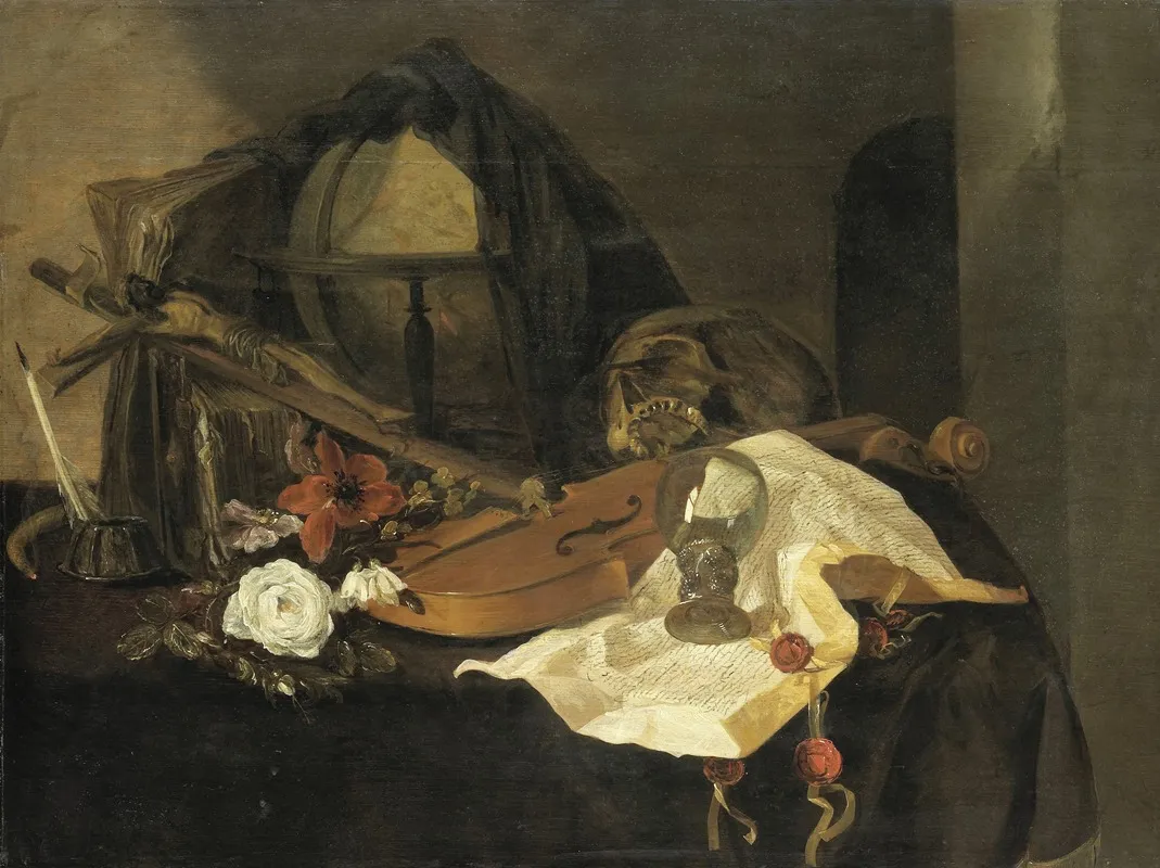 Vanitas Still Life 20 Wall Art by Jacques de Claeuw - High-Resolution Digital Print