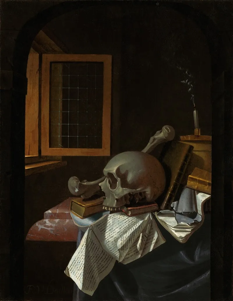 Vanitas Still Life 5 Wall Art by François van Daellen - High-Resolution Digital Print