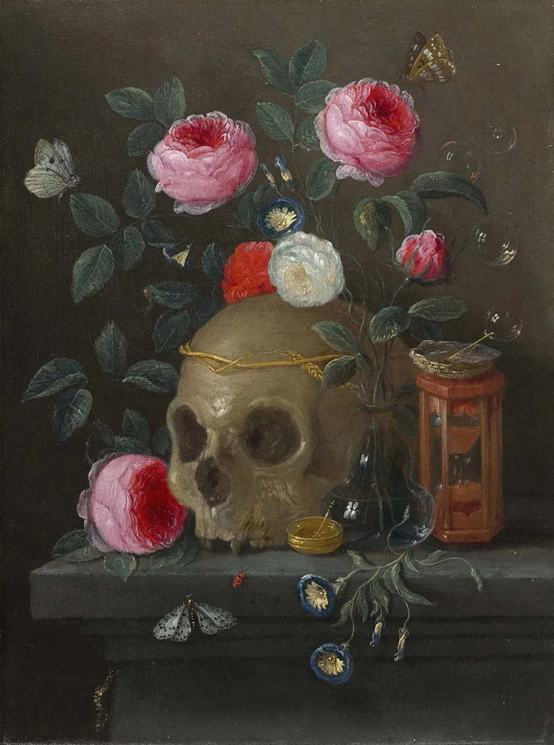Vanitas Still Life 7 Wall Art by Jan Van Kessel The Elder - High-Resolution Digital Print
