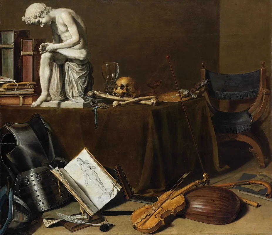 Vanitas Still Life With The Spinario Wall Art by Pieter Claesz - High-Resolution Digital Print