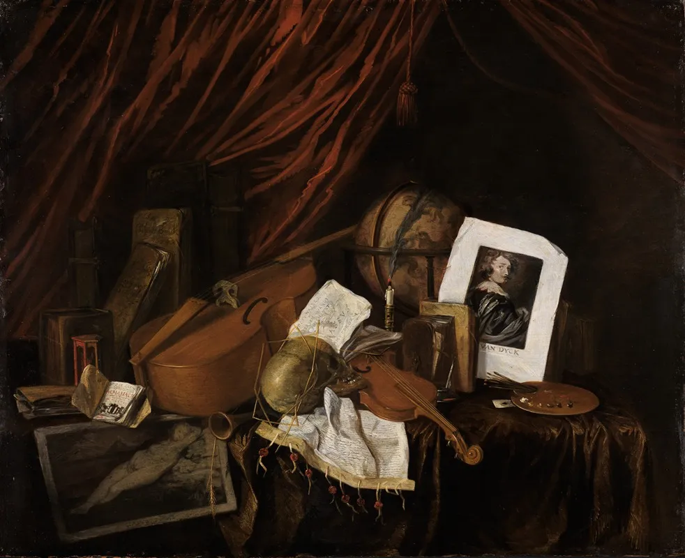 Vanitas Stillleben 2 Wall Art by Jacques de Claeuw - High-Resolution Digital Print