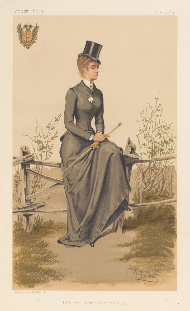 Vanity Fair Ladies H I M The Empress Of Austria Elizabeth Amalie Eugenie April 5 1884 2