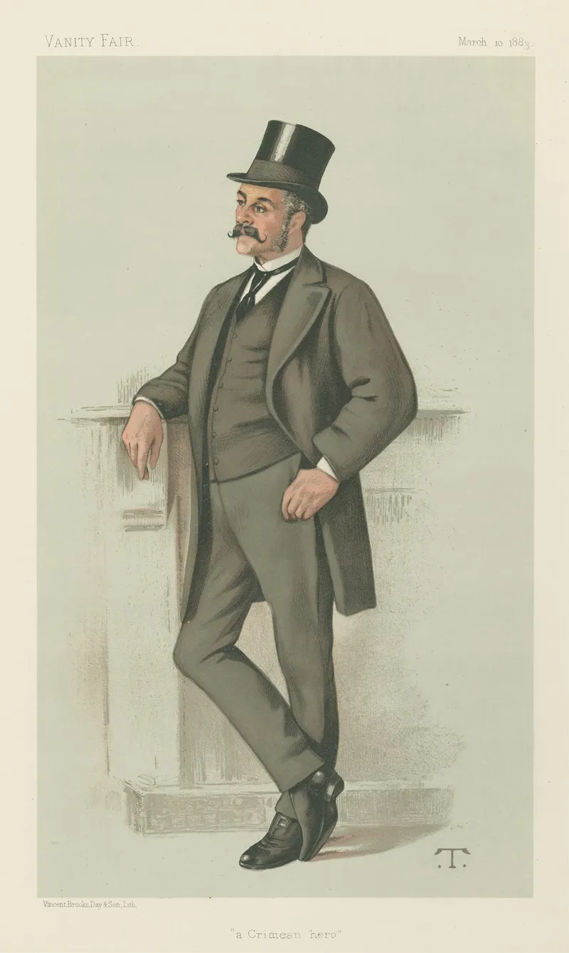 Vanity Fair Military And Navy A Crimean Hero Major General Edwyn Sherard Burnaby March 10 1883