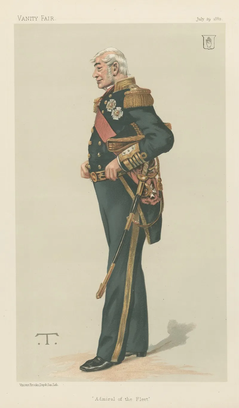 Vanity Fair Military And Navy Admiral Of The Fleet Sir Alexander Milne July 29 1882