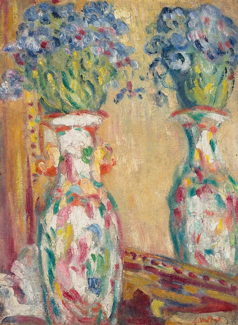 Vase Au Miroir Wall Art by Louis Valtat - High-Resolution Digital Print