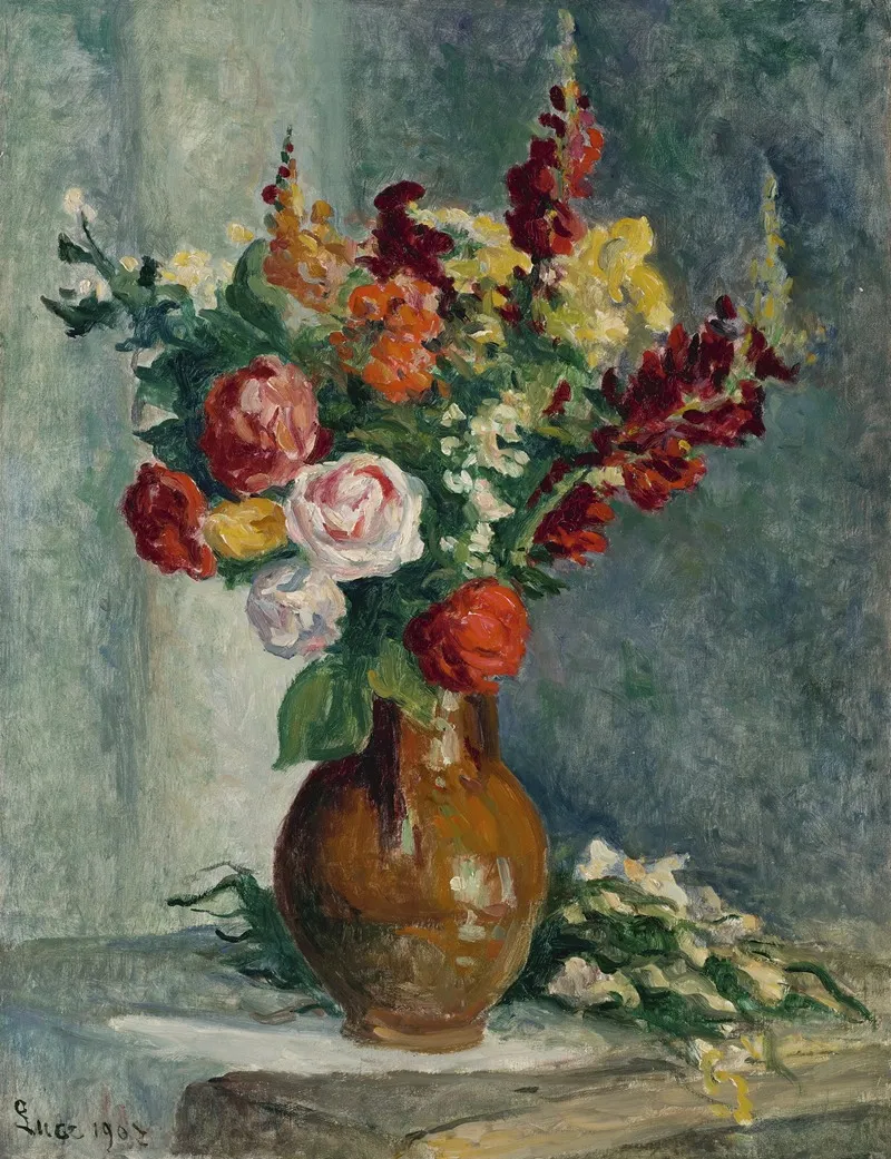 Vase De Fleurs 8 Wall Art by Maximilien Luce - High-Resolution Digital Print