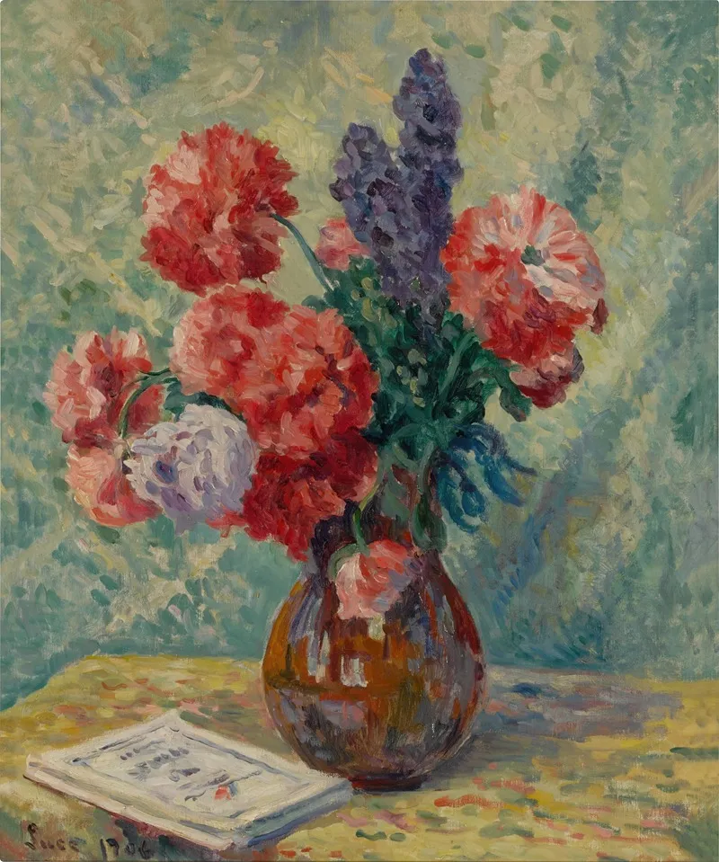 Vase De Fleurs 9 Wall Art by Maximilien Luce - High-Resolution Digital Print