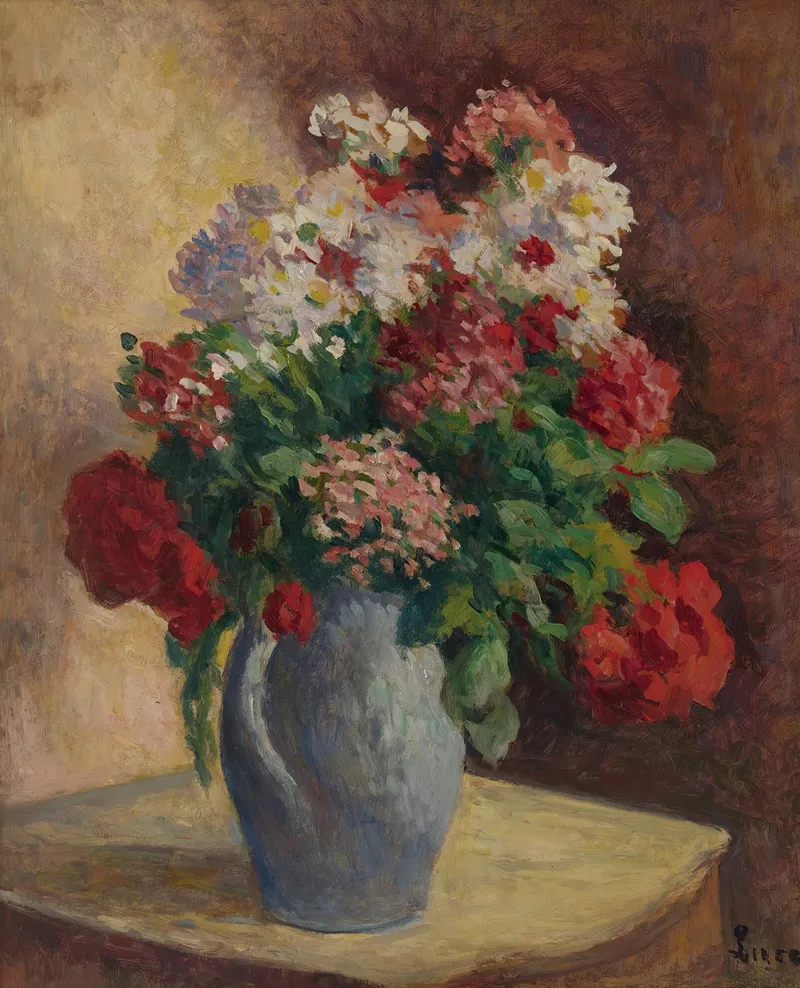 Vase De Giroflees Wall Art by Maximilien Luce - High-Resolution Digital Print