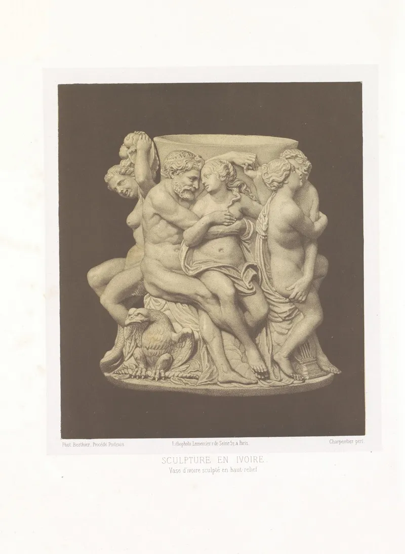 Vase Divoire Sculpte Wall Art by Joseph Rose Lemercier - High-Resolution Digital Print