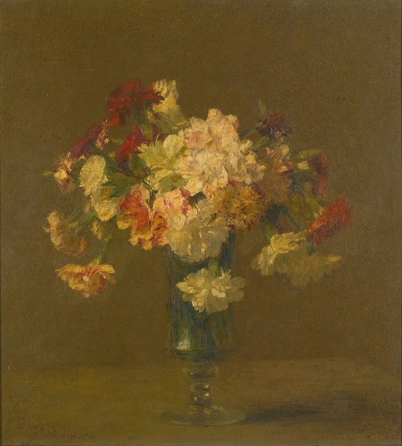 Vase Doeillets Wall Art by Victoria Fantin-Latour - High-Resolution Digital Print