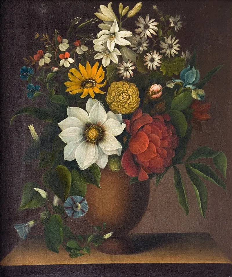 Vase Med Blomster Wall Art by Magdalene Margrethe Bärens - High-Resolution Digital Print