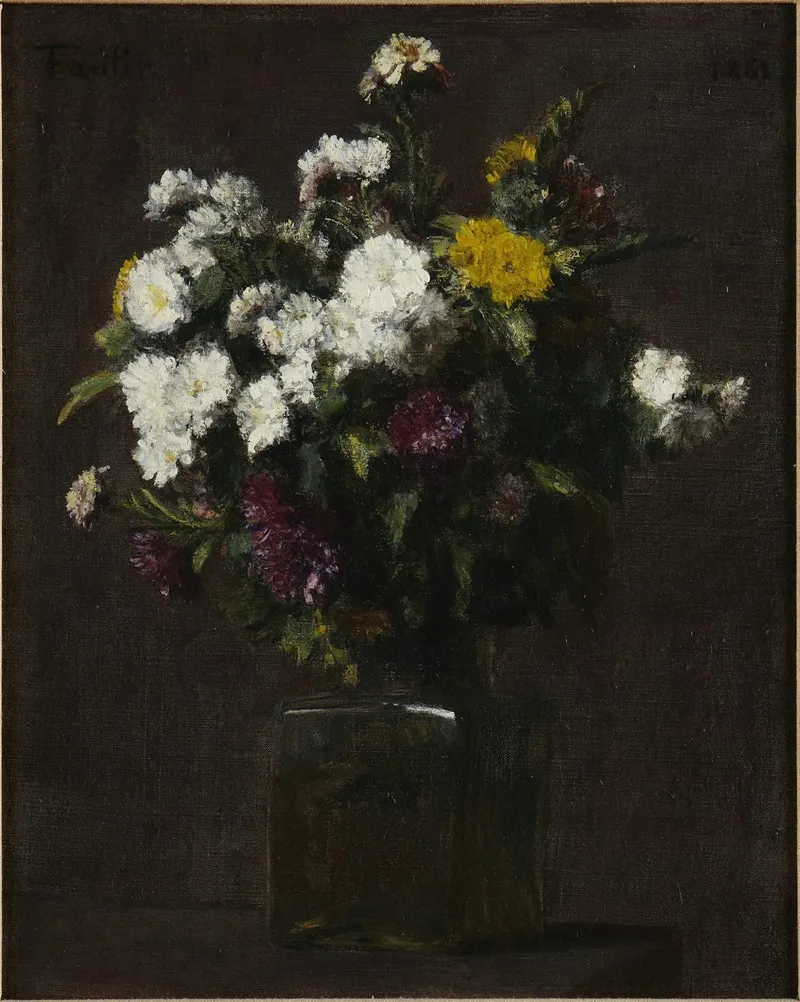 Vase Of Flowers 13 Wall Art by Henri Fantin-Latour - High-Resolution Digital Print