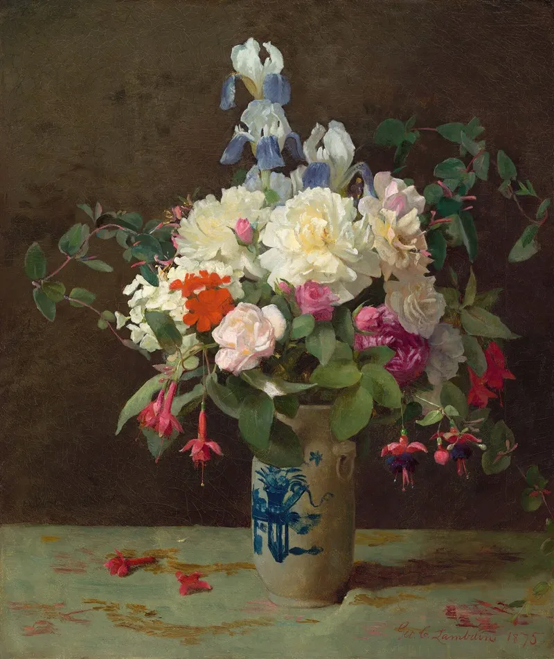 Vase Of Flowers Wall Art by George Cochran Lambdin - High-Resolution Digital Print