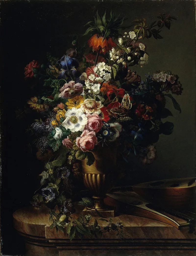 Vase With Flowers 3 Wall Art by Francisco Lacoma y Fontanet   - High-Resolution Digital Print