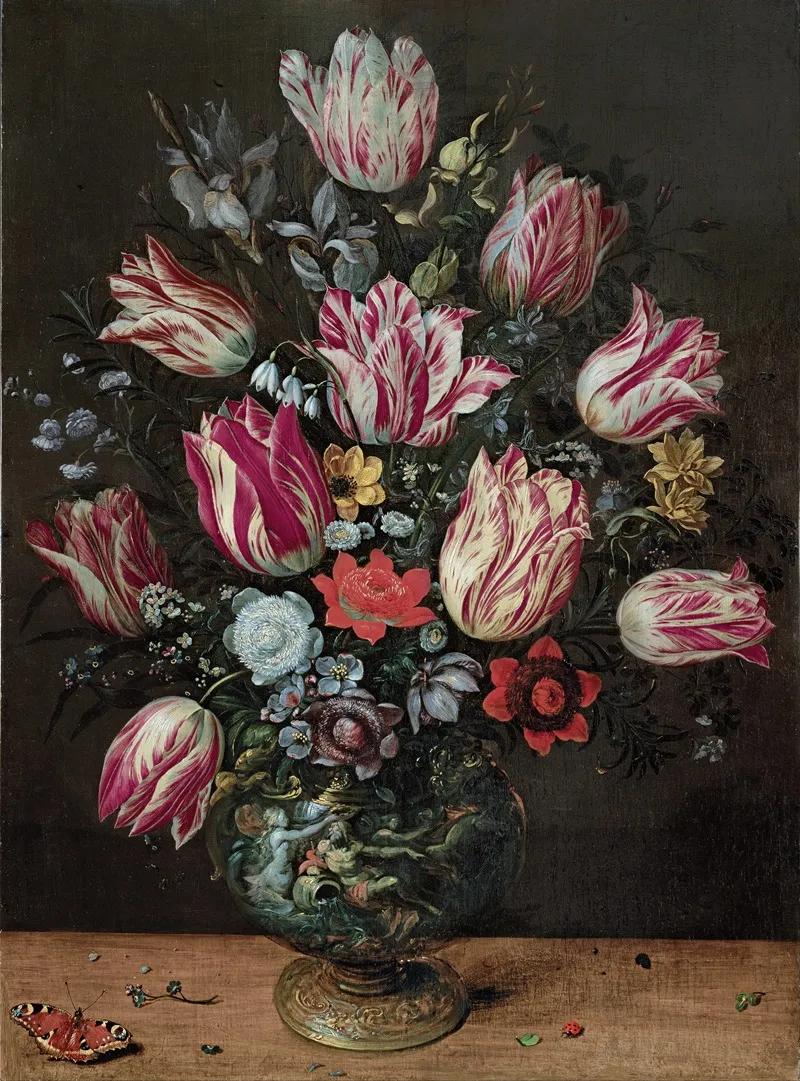 Vase With Tulips Wall Art by Andries Daniels - High-Resolution Digital Print