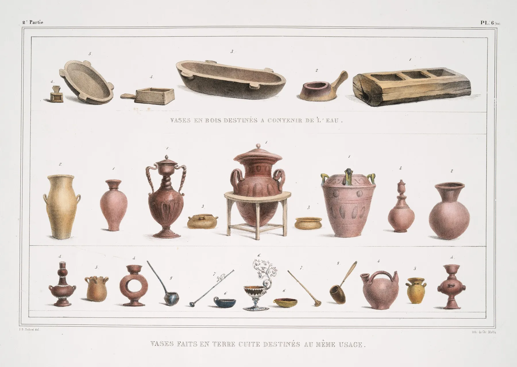 Vases En Bois Destines A Contenir De Leau Vases Faits En Terre Cuite Destines Au Meme Usage