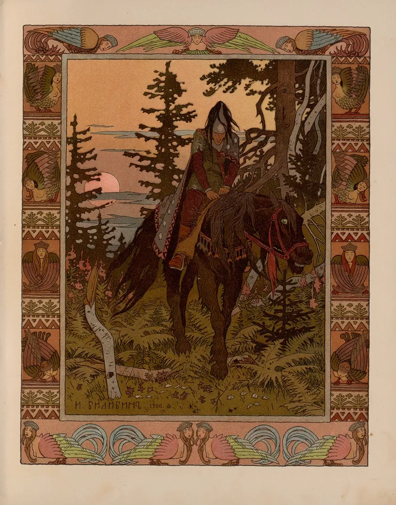 Vasilisa Prekrasnai︠a︡ Pl 05 Wall Art by Ivan Bilibin - High-Resolution Digital Print