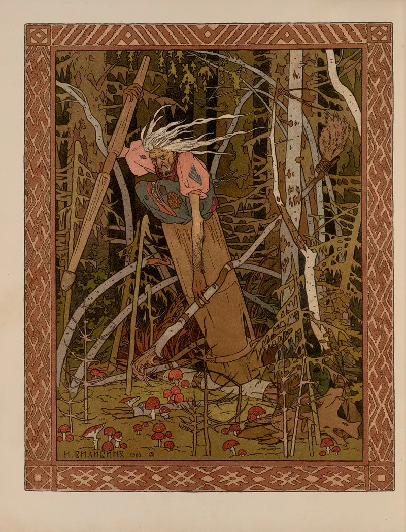 Vasilisa Prekrasnai︠a︡ Pl 06 Wall Art by Ivan Bilibin - High-Resolution Digital Print