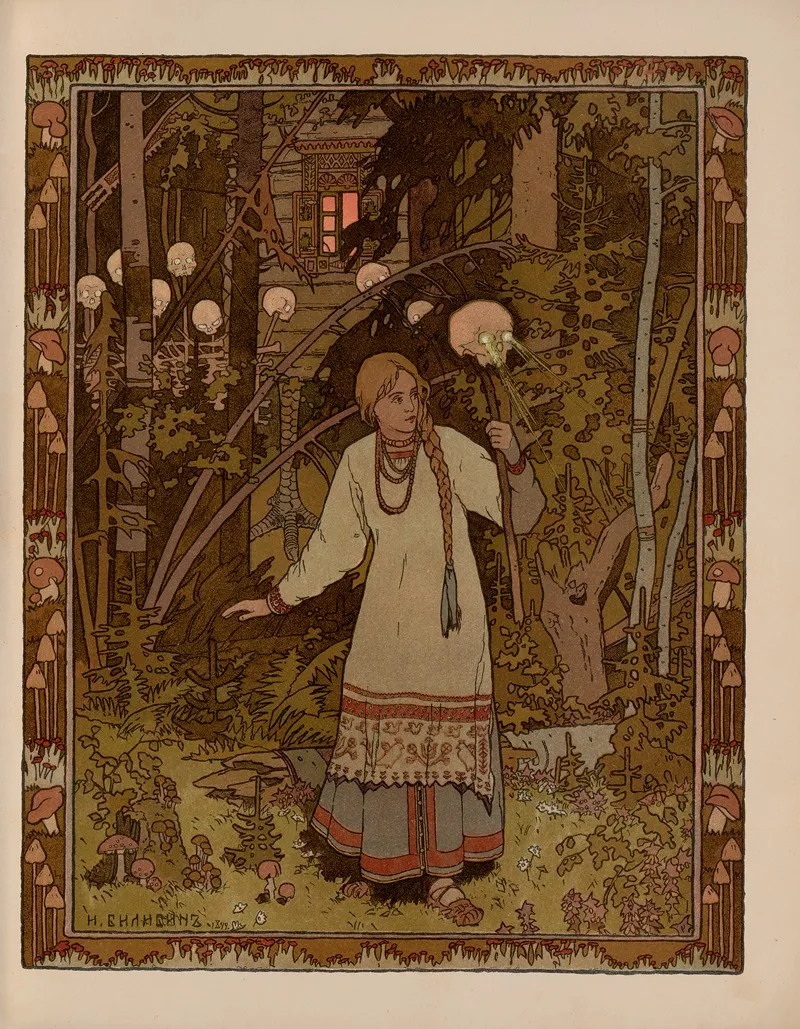 Vasilisa Prekrasnai︠a︡ Pl 07 Wall Art by Ivan Bilibin - High-Resolution Digital Print