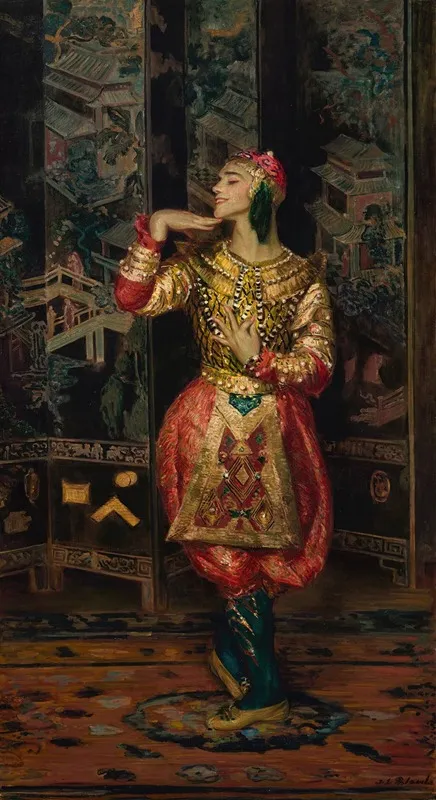 Vaslav Nijinsky In Danse Siamoise