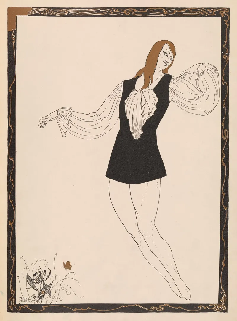 Vaslav Nijinsky Plate 1 Wall Art by Roberto Montenegro - High-Resolution Digital Print