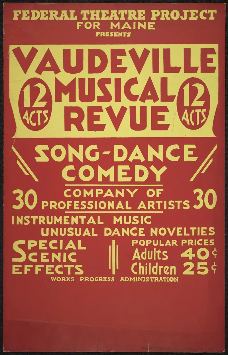 Vaudeville Revue 2 Wall Art by Anonymous - High-Resolution Digital Print