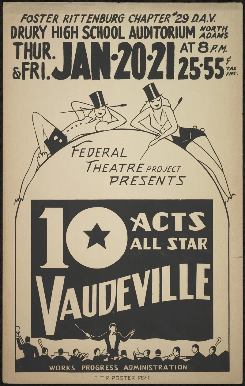 Vaudeville Revue 3 Wall Art by Anonymous - High-Resolution Digital Print