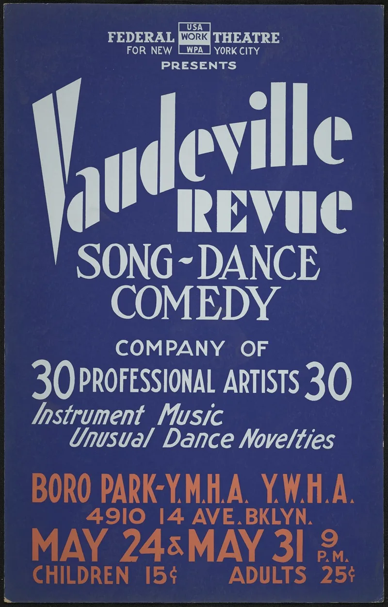 Vaudeville Revue 4 Wall Art by Anonymous - High-Resolution Digital Print