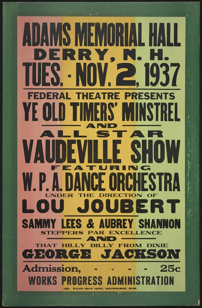 Vaudeville Show Wall Art by Anonymous - High-Resolution Digital Print