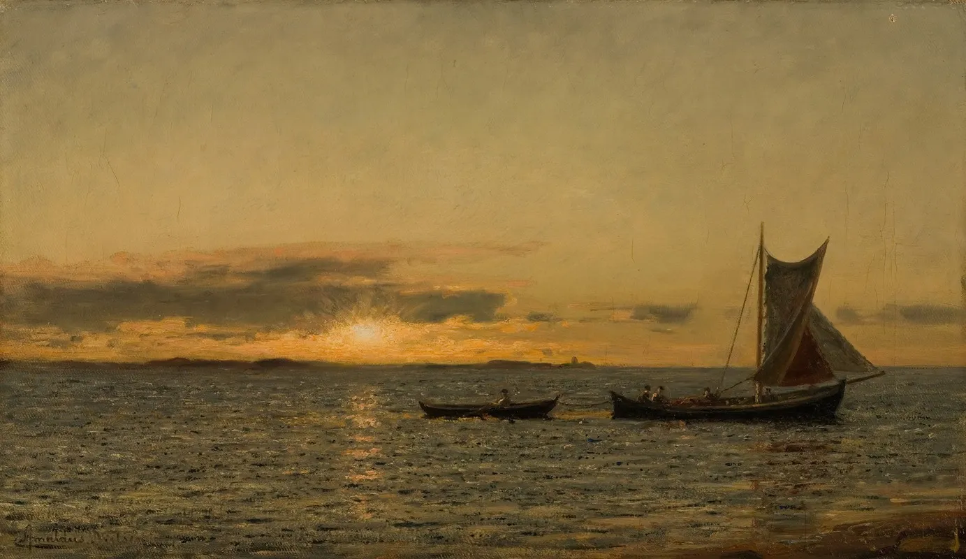 Ved Solnedgang Wall Art by Amaldus Nielsen - High-Resolution Digital Print