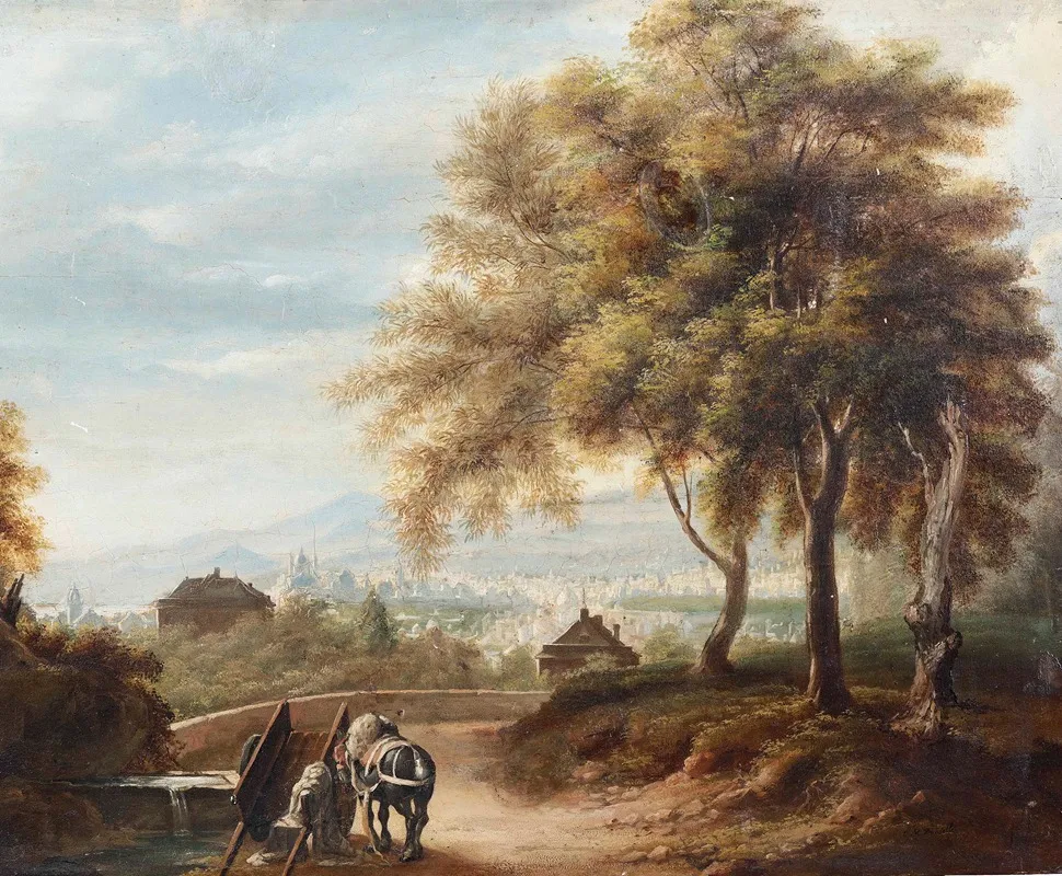 Veduta Di Genova Dalla Collina Di Albaro Wall Art by Michele Cesare Danielli - High-Resolution Digital Print