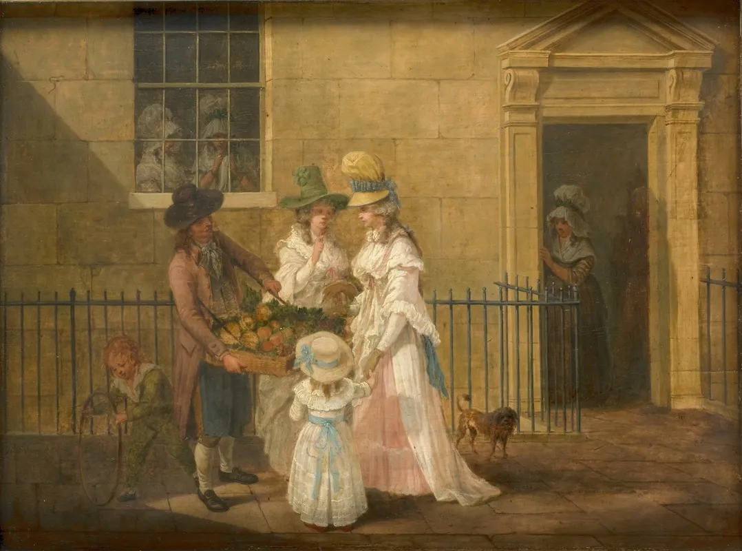 Vegetable Seller Wall Art by Hendrik Willem Schweickhardt - High-Resolution Digital Print