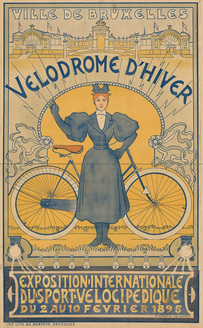 Velodrome Dhiver Wall Art by Adolphe Crespin - High-Resolution Digital Print