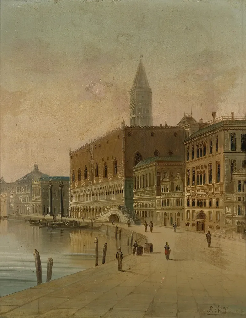 Venedig 1 Wall Art by August Von Siegen - High-Resolution Digital Print