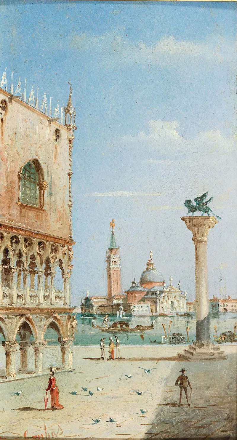 Venedig Blick Auf San Giorgio Maggiore Vom Markusplatz Aus Wall Art by Marco Grubacs - High-Resolution Digital Print