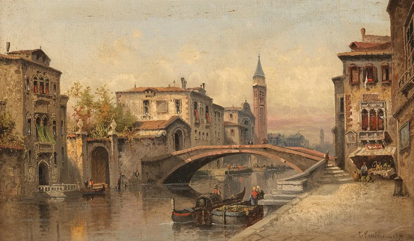 Venedig Kanalmotiv