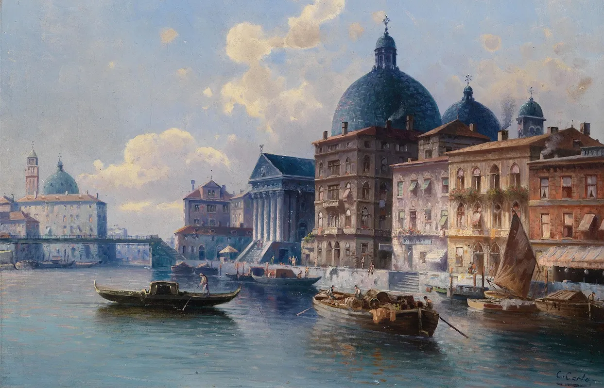 Venedig San Simeone Wall Art by Karl Kaufmann - High-Resolution Digital Print