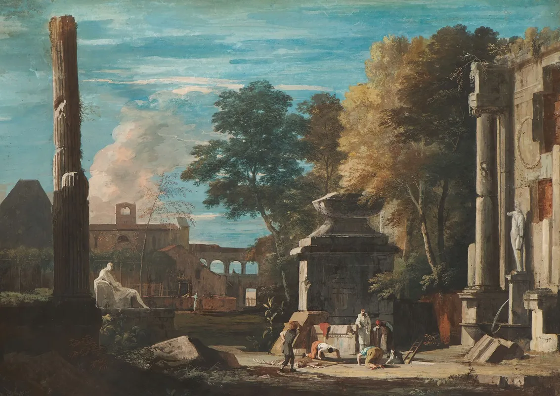 Venetian Capriccio With A Body Being Exhumed And A Franciscan Monk In Attendance 2