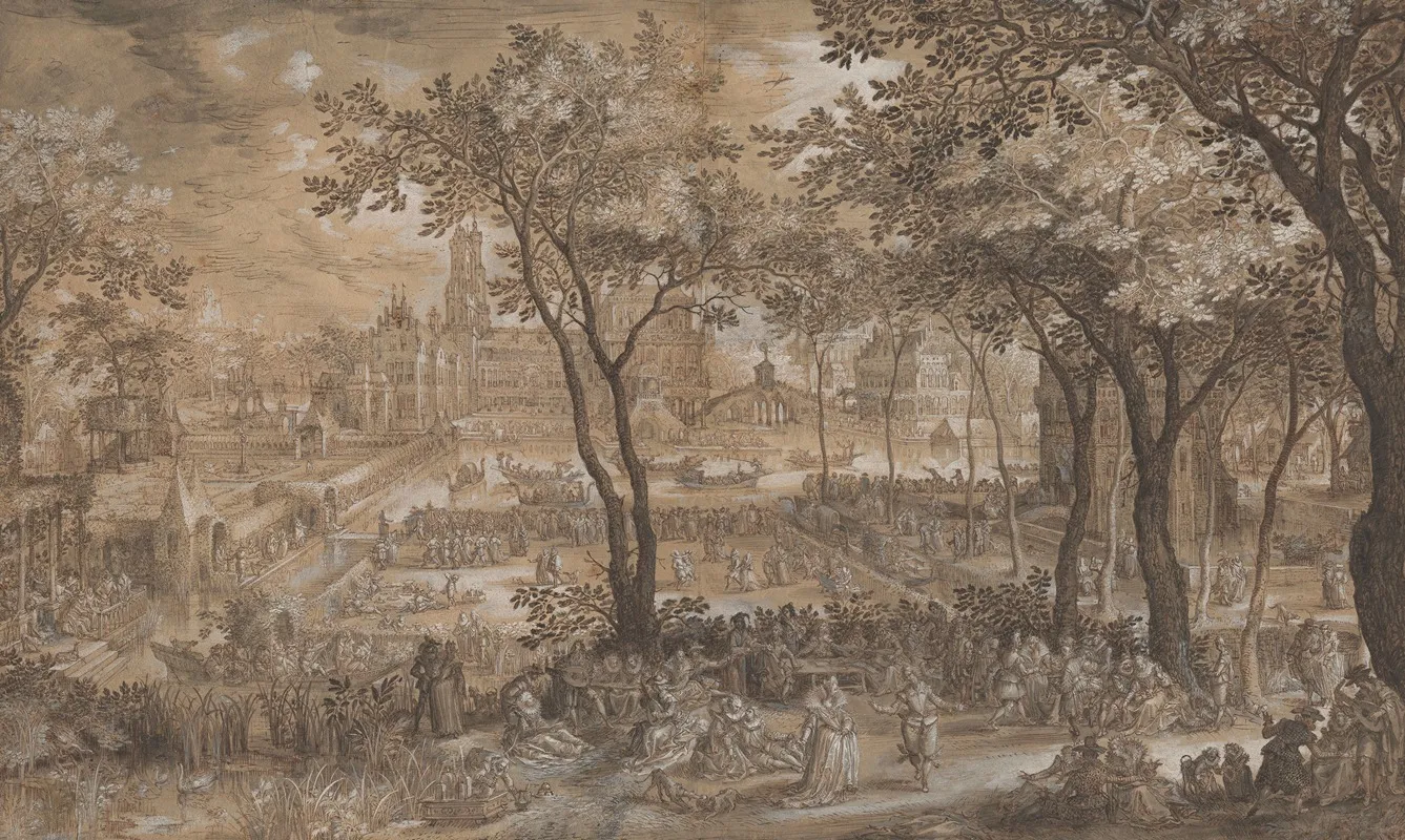 Venetian Party In A Chateau Garden