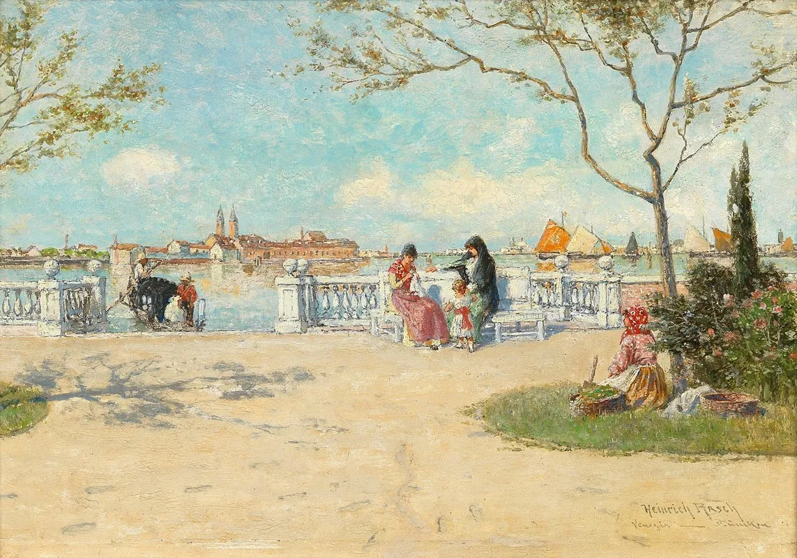 Venetian Scene 2 Wall Art by Heinrich Rasch - High-Resolution Digital Print