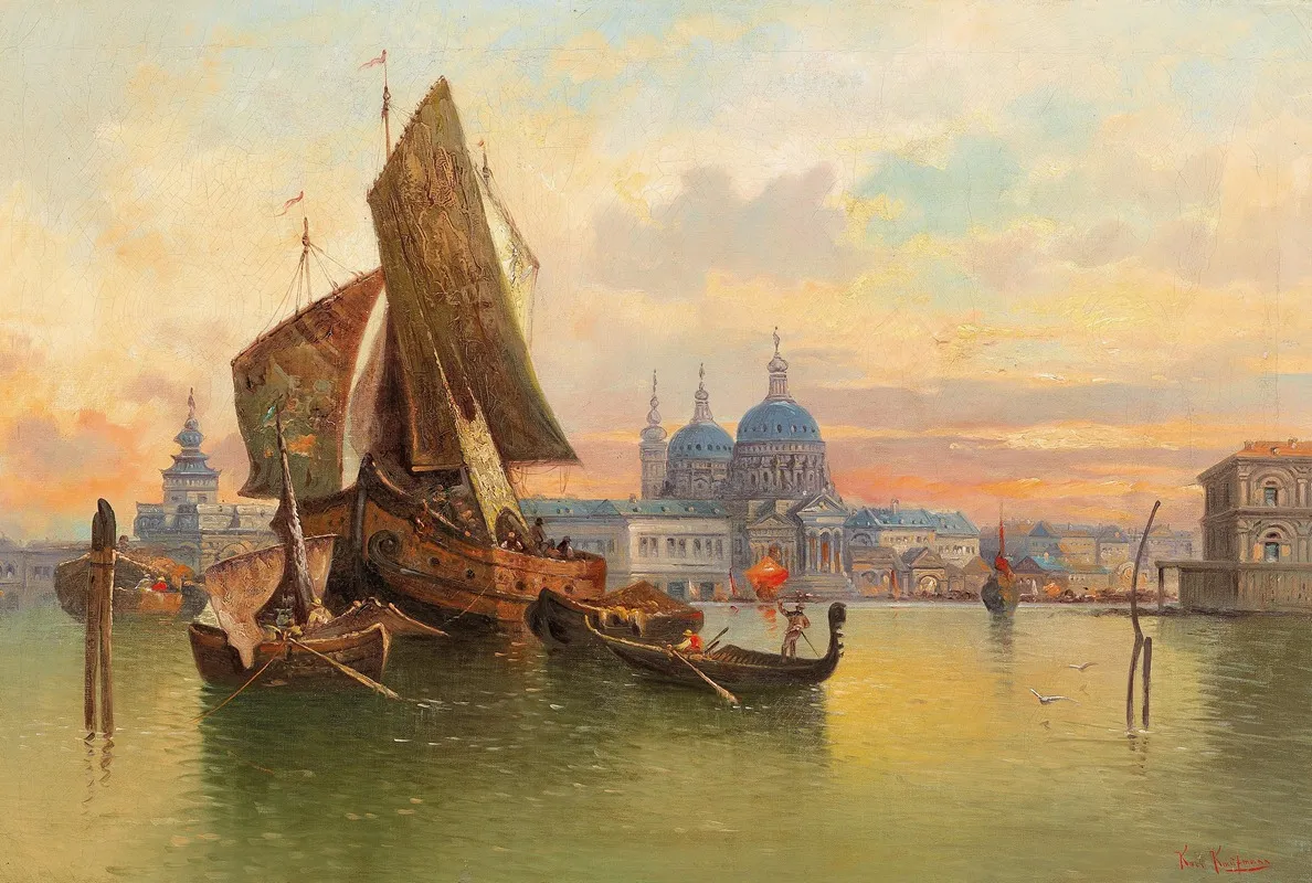 Venetian Scene 4 Wall Art by Karl Kaufmann - High-Resolution Digital Print