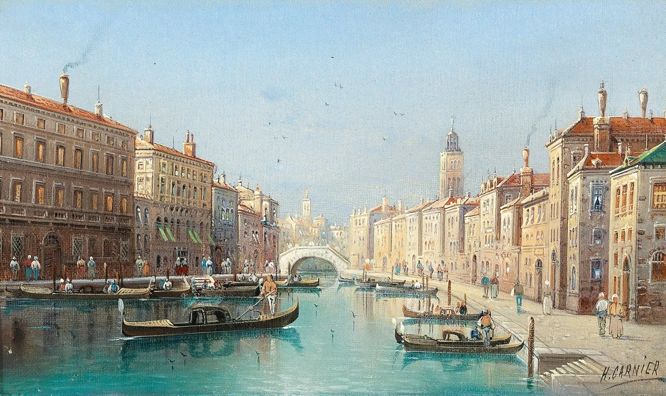 Venetian Scene Iii Wall Art by Karl Kaufmann - High-Resolution Digital Print